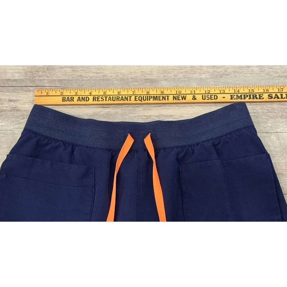 FIGS Mens Zamora Scrub Pant Blue Sz M Jogger Cargo Pockets Hospital Lab Work